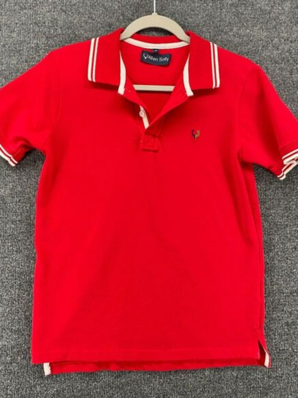 Allen Solly Polo Shirt Womens M Red Collared Short Sleeve Preppy Nautical Tennis